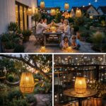 Freekite Geflochtene Rattan Solarlaterne – Wetterfeste Gartendeko mit intelligenter Sensorsteuerung – Bild 7