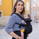 Ergobaby Omni Breeze Babytrage – 4 Tragepositionen ab Geburt bis 20kg, Onyx Black – Bild 2
