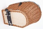 Tigana Hundefahrradkorb XL aus Weide – Sicherer Transport mit Metallgitter & Kissen – Bild 3