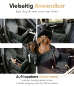 HELDENWERK® Hundeautositz extra stabil mit 5 Gurten – Kratzfest & wasserfest für Rück- & Vordersitz – Bild 8