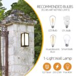 HLFVLITE Aussenleuchte Anthrazit – IP44 Wandlampe mit Aluminiumguss für Garten & Terrasse – Bild 5