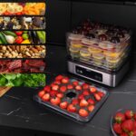 HEVA NIVA Dörrautomat 450 W – 6 Edelstahlgitter, 35-70 °C Temperaturregelung, LED-Display – Bild 9