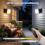 SANSHI Akku-Wandleuchte mit Bewegungsmelder 10000mAh – Dimmbar IP65 mit Fernbedienung – Bild 5