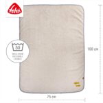Fehn Kuscheldecke Otter Theo 100x75 cm – Multifunktionale Babydecke mit Greifling – Bild 2