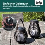 Gadgy Solar Laternen 2er Set – Wetterfeste LED Solarleuchten für Garten & Balkon – Bild 8