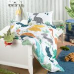 BaSaTex Baby-Bettwäsche Set 100x135 cm Dinos – Bio-Baumwolle GOTS-zertifiziert – Bild 2