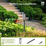 Philips 8er Set Solarleuchten Garten 3000K – Warmweisse LED Aussenbeleuchtung mit Dämmerungs-Automatik – Bild 6