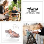 hauck Alpha Move Hochstuhl Newborn Set – 5in1 Mitwachsender Holzhochstuhl ab Geburt bis 90 kg – Bild 10