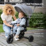 Kikka Boo ALUMA 8-in-1 Dreirad ab 1 Jahr mit Schubstange – Faltbares Kinderfahrzeug – Bild 7