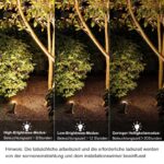 MEIKEE Solarstrahler 3er Set 2700K Warmweiss – IP66 Gartenleuchte mit 5000mAh Akku – Bild 4