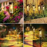 Nigecue 4er Set Vintage Solarleuchten – Warmweisses Gartenlicht mit 800mAh Akku & IP65 – Bild 7