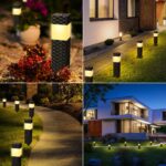 Joomer 8er Set Solarleuchten Quadrat Warmweiss – Wasserdichte Gartenbeleuchtung mit Dämmerungssensor – Bild 4