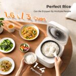 TOKIT Reiskocher 1,6L mit WLAN & Schnellkochfunktion – Smarter Rice Cooker für 1–4 Personen – Bild 5