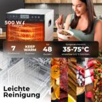 Balter DA-108 Dörrautomat Edelstahl – 7 Fächer, 600 W, bis 48 Std. Timer für Obst & Fleisch – Bild 8