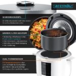 Arendo Reiskocher 2L mit Dampfgarer & 5 Programmen – Digital Multikocher für 2–5 Personen – Bild 5