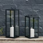 Lights4fun 2er Set Metall Laternen Bowen mit TruGlow® LED Kerzen & Timer – Gartendeko – Bild 2