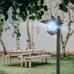 2er Set Solar-Gartenleuchten bis 150 cm – Höhenverstellbare LED Wegeleuchten mit Dämmerungssensor – Bild 2