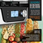 Arendo Dörrautomat Edelstahl mit Temperaturregler – Dehydrator für Obst, Gemüse & Fleisch – Bild 4