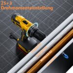 Olubfdh 21V Akkuschrauber mit 2x2000mAh Akku – 45Nm Drehmoment für Heimwerker – Bild 6