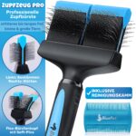 BluePet Profi Hundebürste Langhaar – Flexible Unterfellbürste für Hunde & Katzen – Bild 7