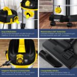 MASKO Industriestaubsauger 30L Nass-Trockensauger 1800W mit HEPA-Filter & Steckdose – Bild 3