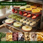 KLAMER Dörrautomat Edelstahl 500 W – Obsttrockner mit 24h-Timer & Temperaturregler – Bild 7