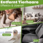 DOGGYBOO® Selbstreinigender Tierhaarentferner – Wiederverwendbare Fusselrolle für Möbel & Auto – Bild 3