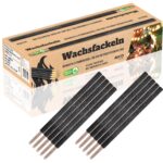 NICO Feuerwerk® Wachsfackeln 10er Set – 60 Min. Brenndauer mit Handschutz – Bild 8