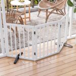 Semiocthome Bambus Hundegitter freistehend – 61 cm hoch, erweiterbar bis 140 cm – Bild 8