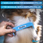 BluePet Zauberkamm – Patentierter Hundekamm & Katzenkamm für Langhaarfelle – Bild 4