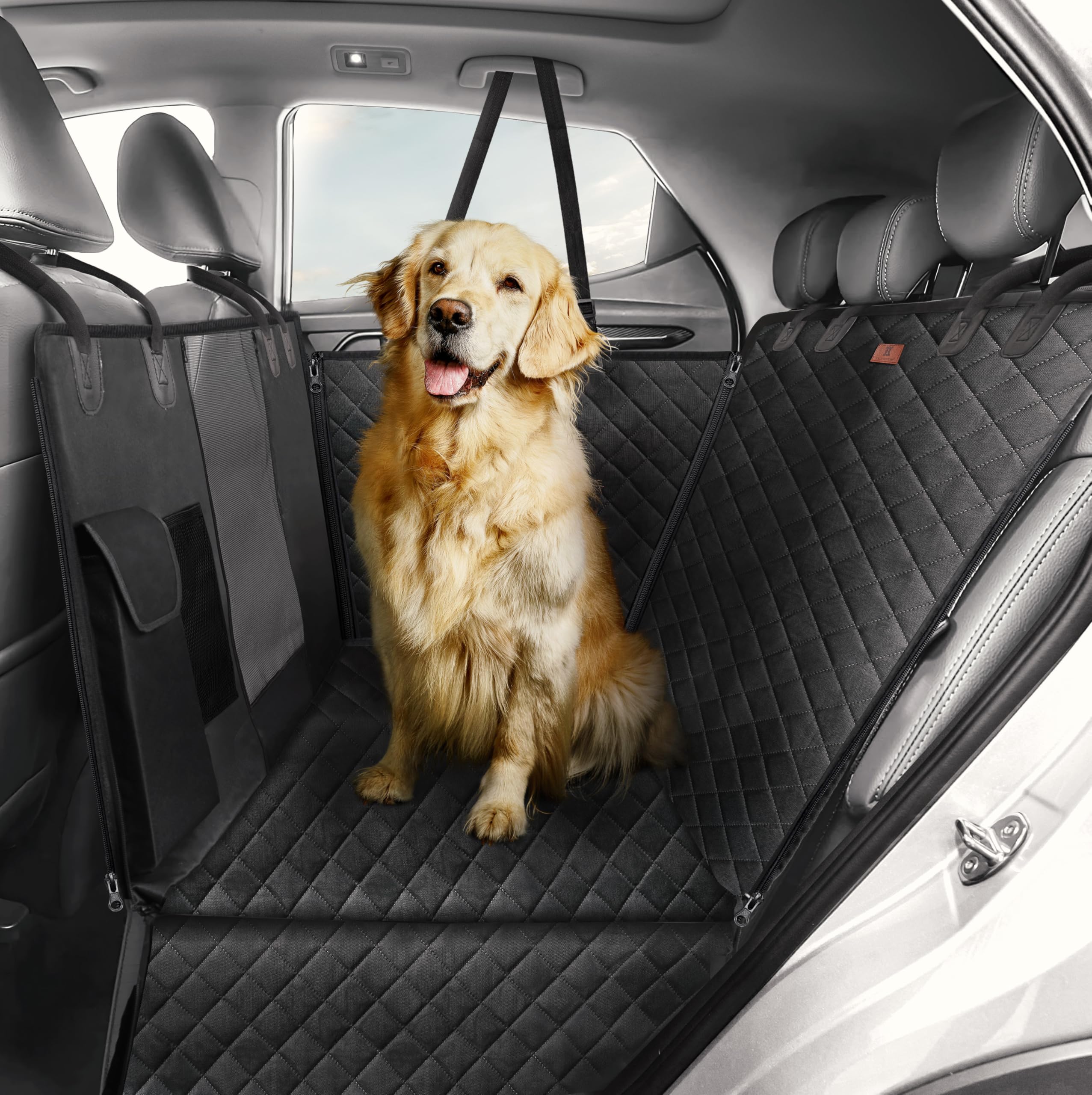 HELDENWERK Autoschondecke Hund Rücksitz – Wasserdicht, Kratzfest & Universal für alle Fahrzeuge