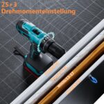 Olubfdh 21V Akkuschrauber mit 2x2000mAh Akku – 45Nm Drehmoment für Heimwerker – Bild 6
