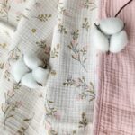 CREVENT Bio-Baumwolle Musselin Babydecke 100x100cm – Wärmeschutz für Neugeborene – Bild 8
