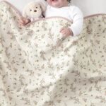 CREVENT Bio-Baumwolle Musselin Babydecke 100x100cm – Wärmeschutz für Neugeborene – Bild 4