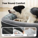 BEDSURE Orthopädisches Hundebett 89x64cm – Ergonomisches Sofa für Mittelgrosse Hunde – Bild 9