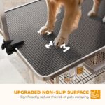 PawHut Hundepflegetisch höhenverstellbar 20-80 cm – Trimmtisch bis 100 kg mit Unterkorb – Bild 6
