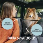 Rudelkönig Hundedecke Auto Rücksitz – Autoschondecke mit Seitenschutz & Sichtfenster – Bild 4