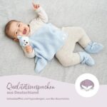 Livella Kuscheltuch Fuchs 40x40 cm mit Babysöckchen – Bio-Baumwolle OEKO-TEX – Bild 2