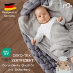 MIRARI Kids® Babydecke 75x100 cm aus 100% Merinowolle – Wärmende Wolldecke für Neugeborene – Bild 4