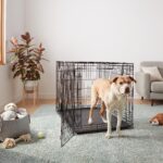 Amazon Basics Hundekäfig 122 cm mit Doppeltür – Zusammenklappbar & sicher für grosse Hunde – Bild 6