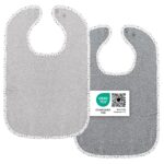 Wörner Baby Lätzchen 2er Set – XXL Baumwolle mit Druckknopf & OEKO-TEX Zertifikat