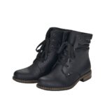 Rieker Damen Schnürstiefel 71229 – Komfort Stiefel mit Warmfutter & Reißverschluss – Bild 8