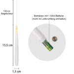 Eldnacele LED Schwebkerzen 22er Set mit Zauberstab-Fernbedienung – Flackernde Kerzen für Weihnachts- & Halloween-Deko – Bild 6