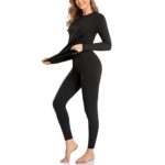 SIMIYA Damen Thermounterwäsche Set mit Innenfleece – Ultraleicht & Warm für Winter