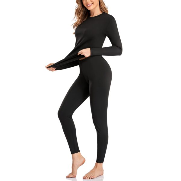 SIMIYA Damen Thermounterwäsche Set mit Innenfleece – Ultraleicht & Warm für Winter