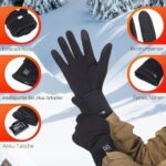 WEIVIOQ Beheizte Innenhandschuhe mit Akku – 6h Laufzeit, 3 Heizstufen & Touchscreen – Bild 3