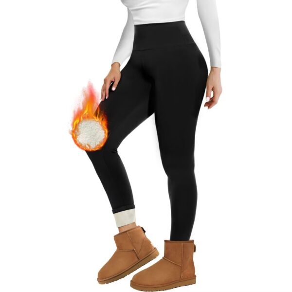 Missluck Thermo-Leggings Damen mit Fleecefutter – Warme Winterleggings High Waist