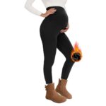 QGGQDD Thermo-Umstandsleggings High Waist – Gefüttert & Blickdicht für Schwangere