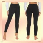Missluck Thermo-Leggings Damen mit Fleecefutter – Warme Winterleggings High Waist – Bild 2