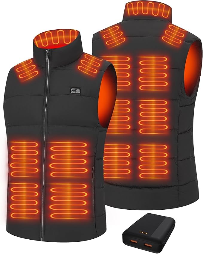 51dFvKgiR4L._SY848_-1.jpg Techstuph Beheizbare Weste mit 15 Heizzonen & 20000 mAh Akku – Heizweste für Herren & Damen – Bild 1